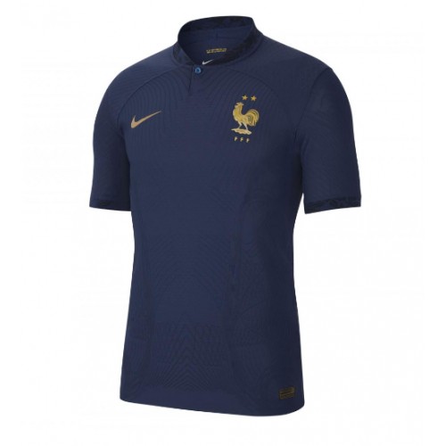 Frankrig Kylian Mbappe #10 Replika Hjemmebanetrøje VM 2022 Kortærmet